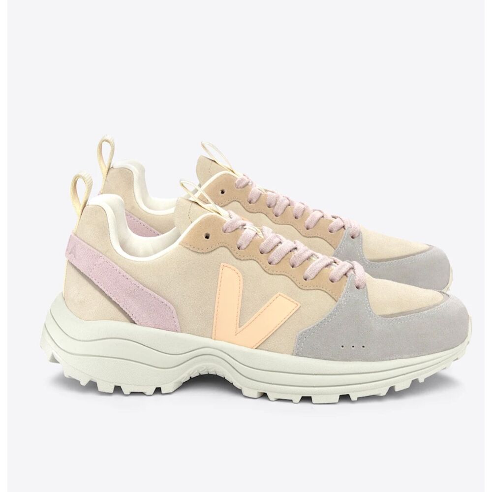 Veja Venturi Suede Sneakers Almond Peach Multico Size 9 Women